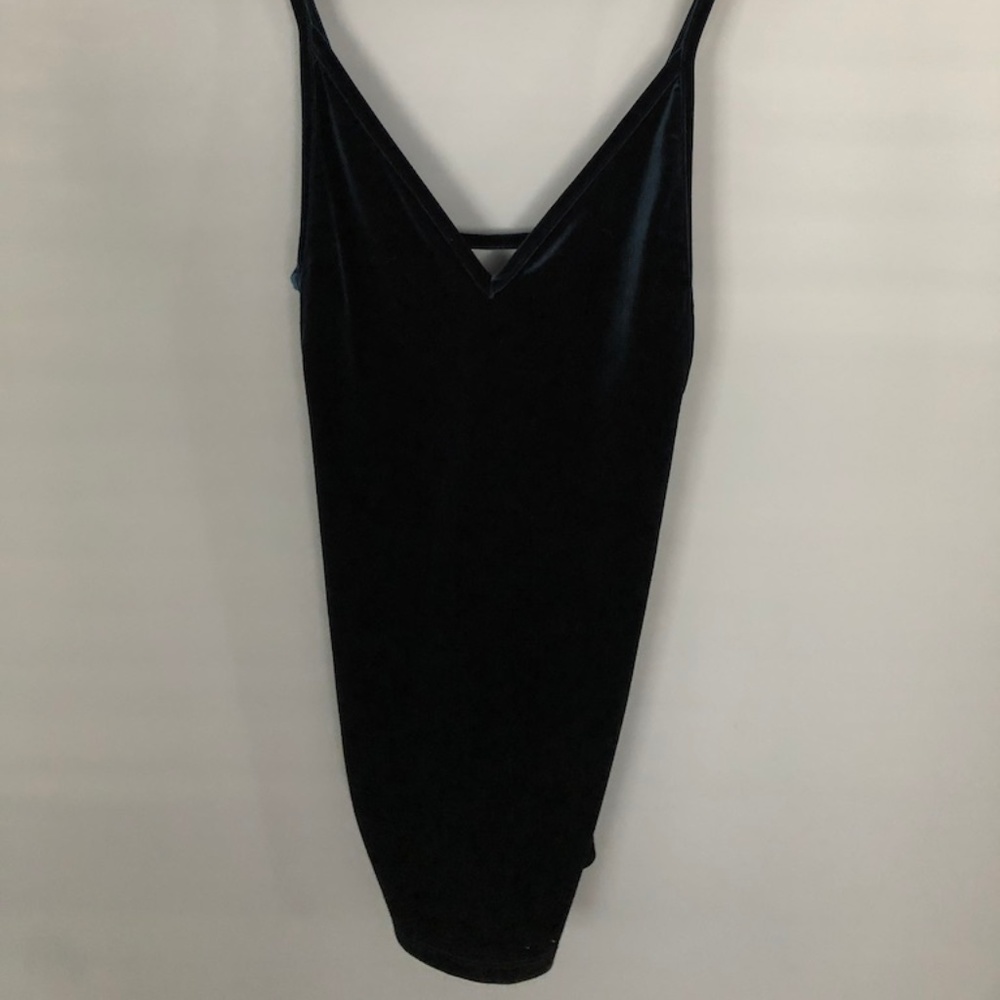 Dark Green Velvet Dress